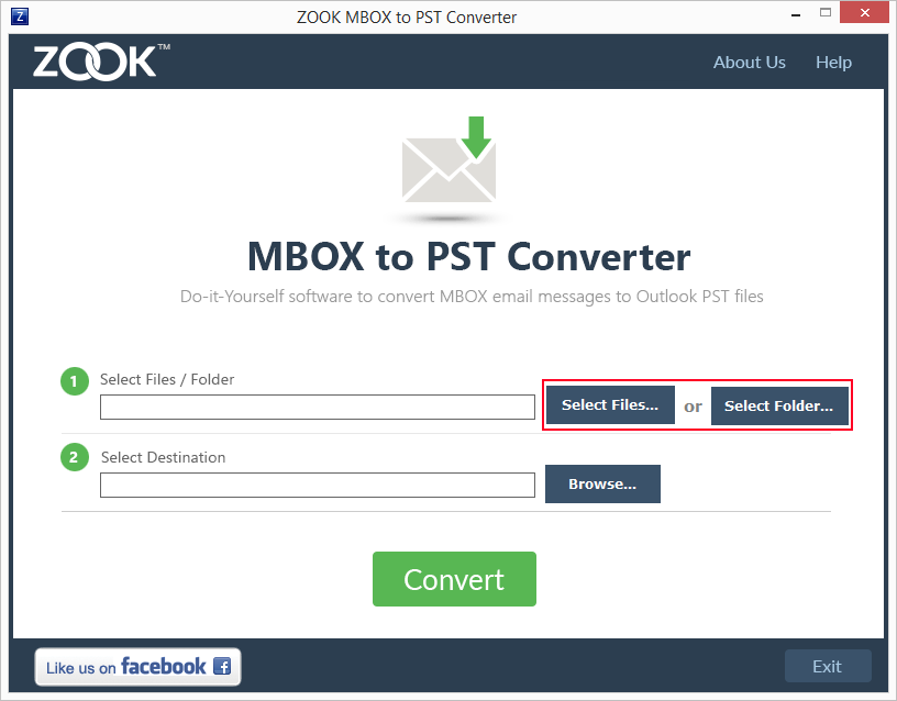 mbox to pst converter select files