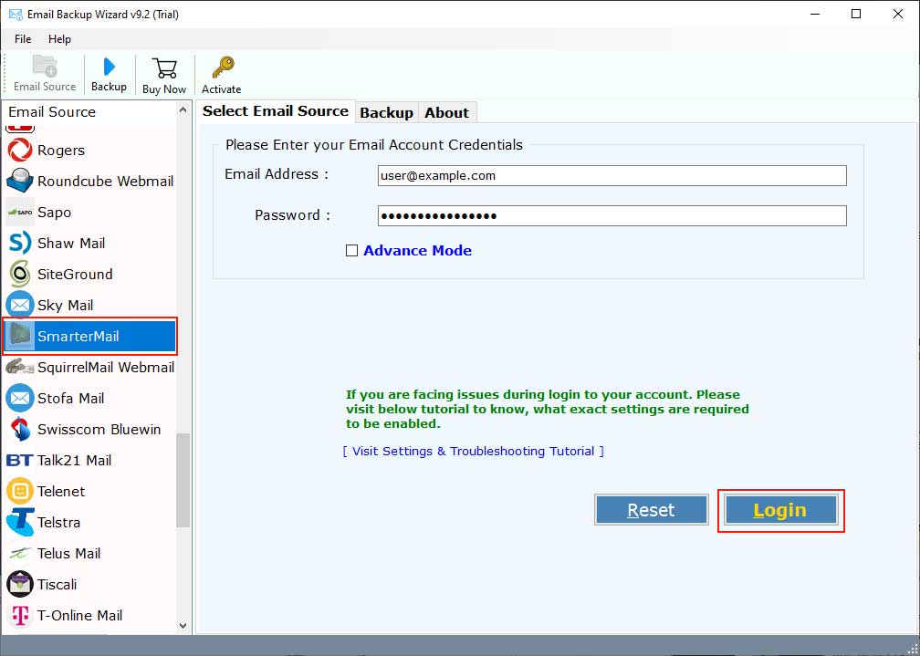 select smartermail application