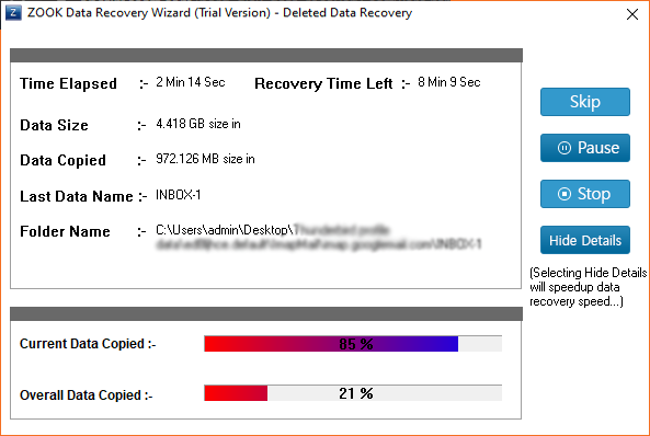 recovered deleted data 