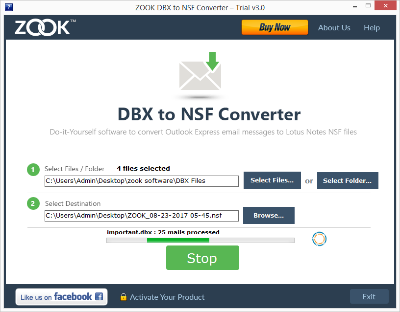 DBX to NSF Converter step 4