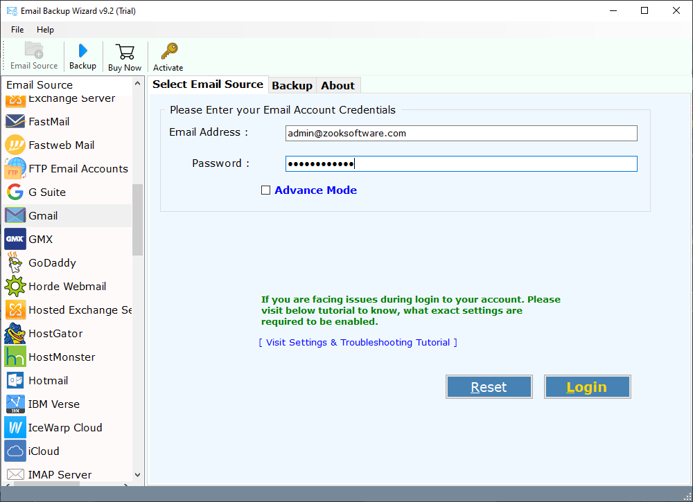 Windows 7 Email Backup Software 9.2.0 full