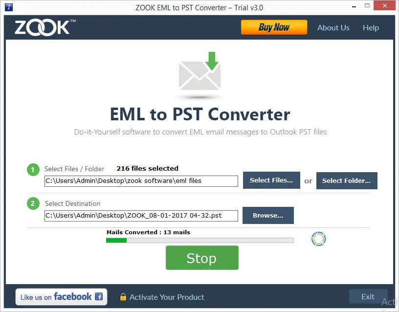 Conversion EML en PST