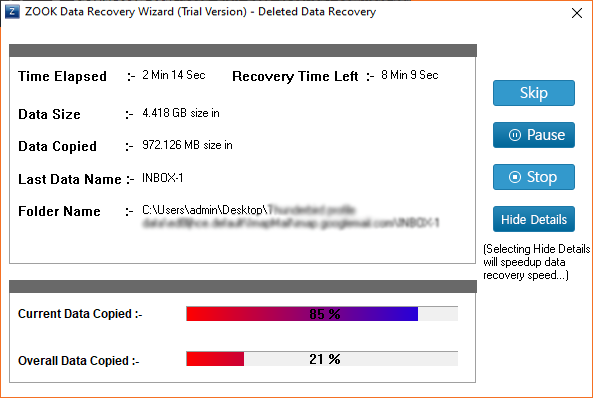recovered hard drive data 