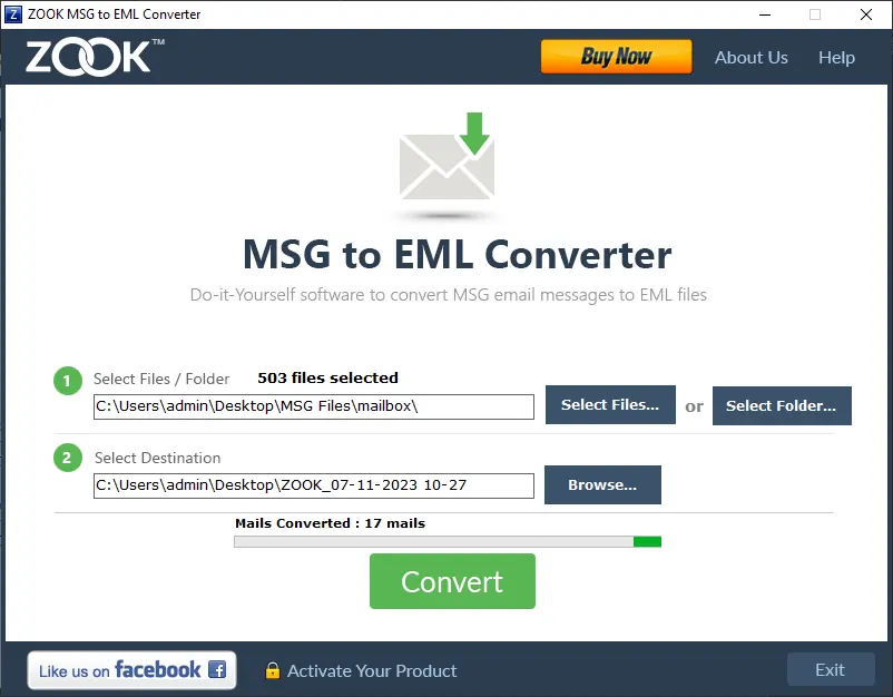 msg to eml conversion