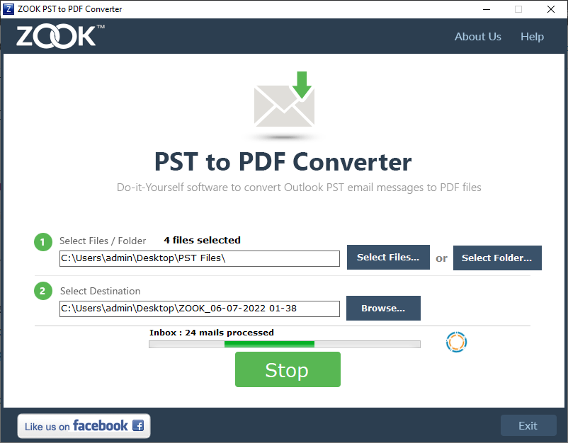 pst to pdf conversion